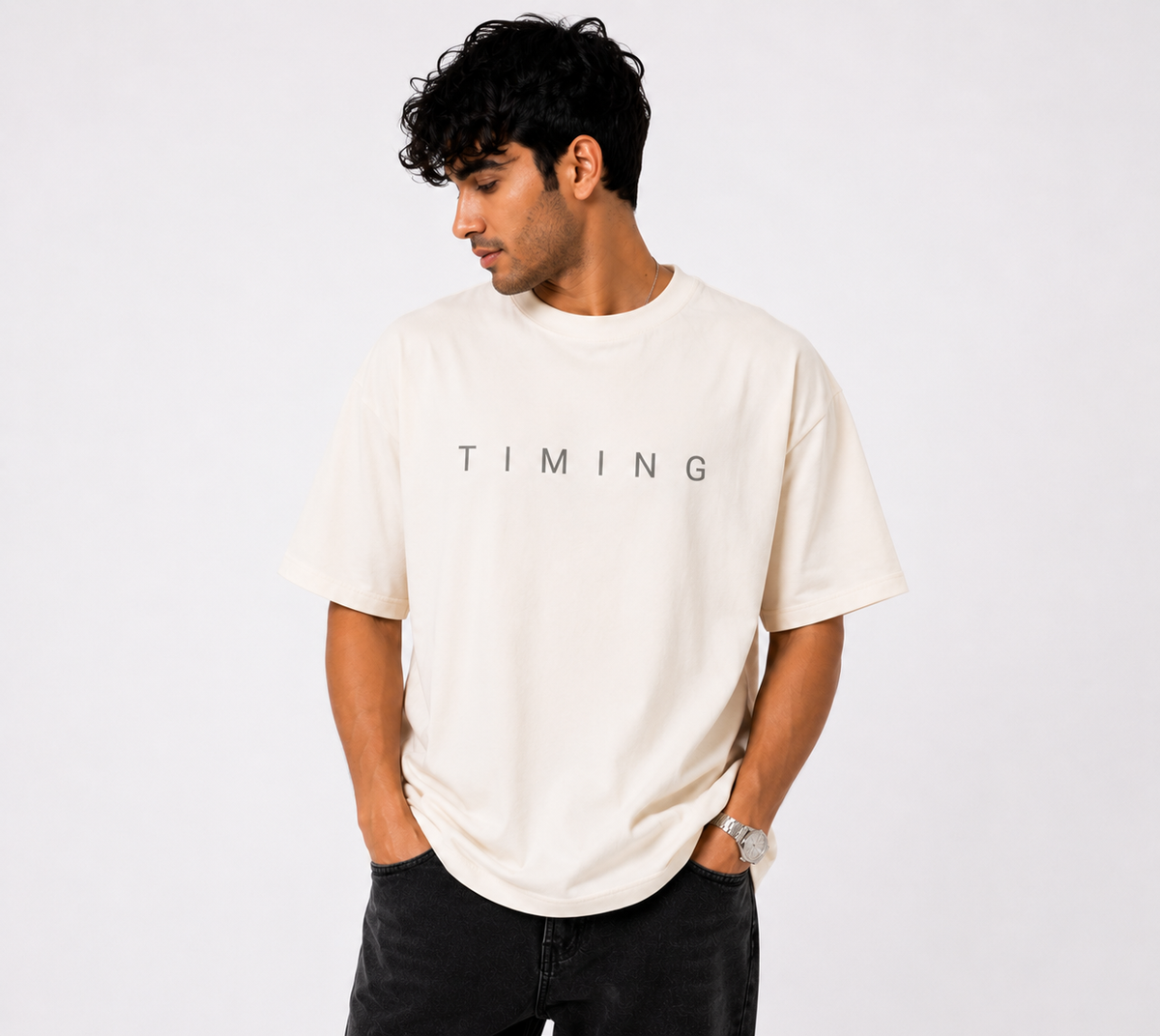 GOD'S TIMING IS PERFECT — Unisex Oversized T-Shirt