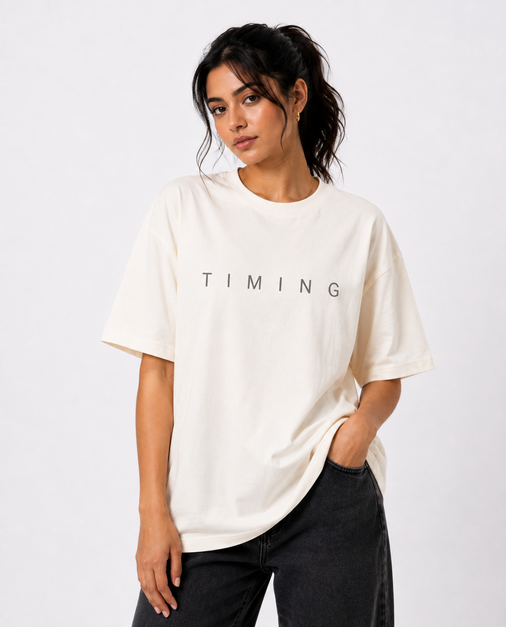 GOD'S TIMING IS PERFECT — Unisex Oversized T-Shirt
