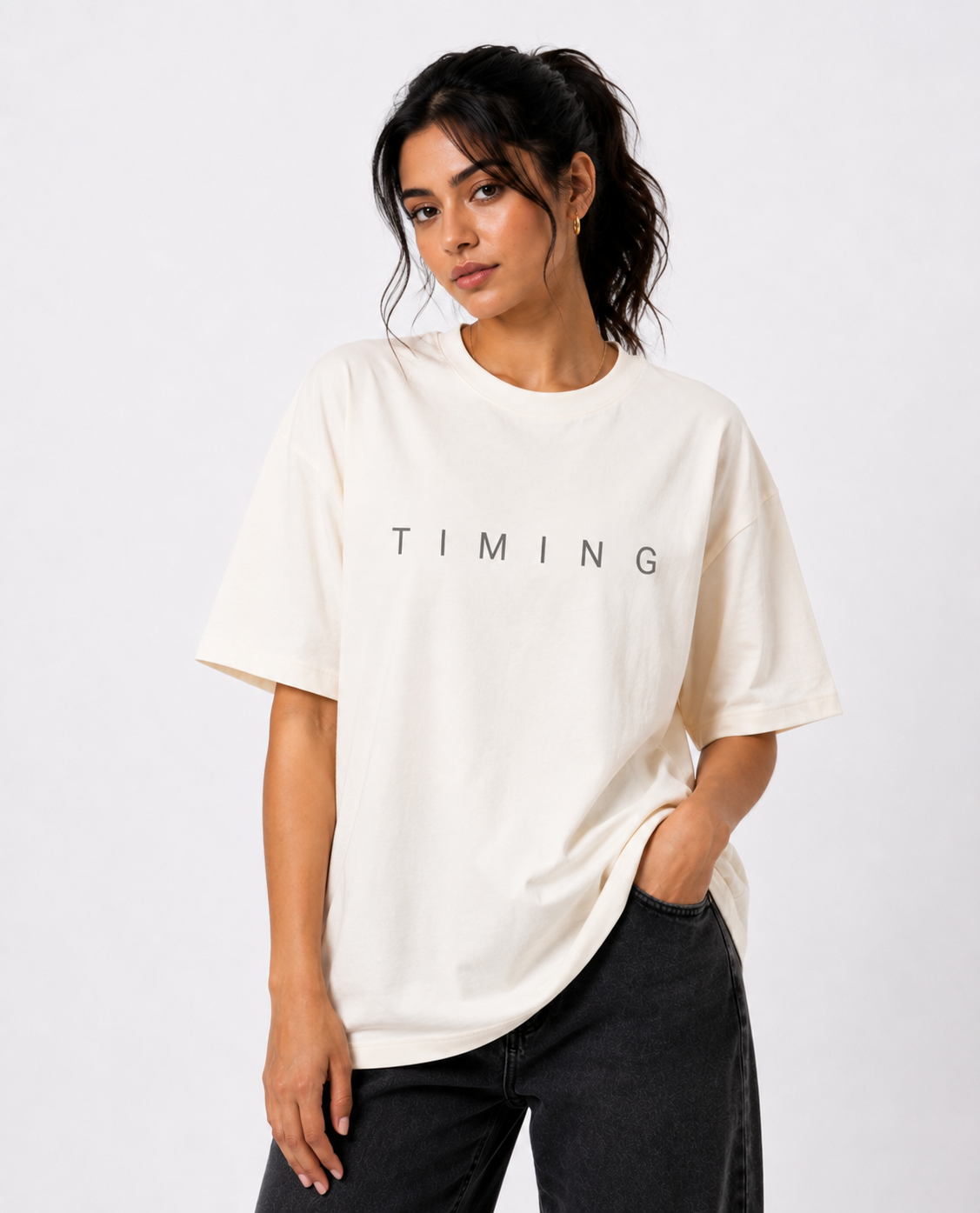 GOD'S TIMING IS PERFECT — Unisex Oversized T-Shirt
