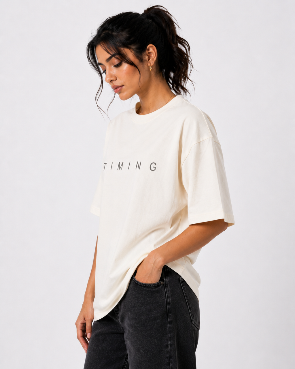 GOD'S TIMING IS PERFECT — Unisex Oversized T-Shirt