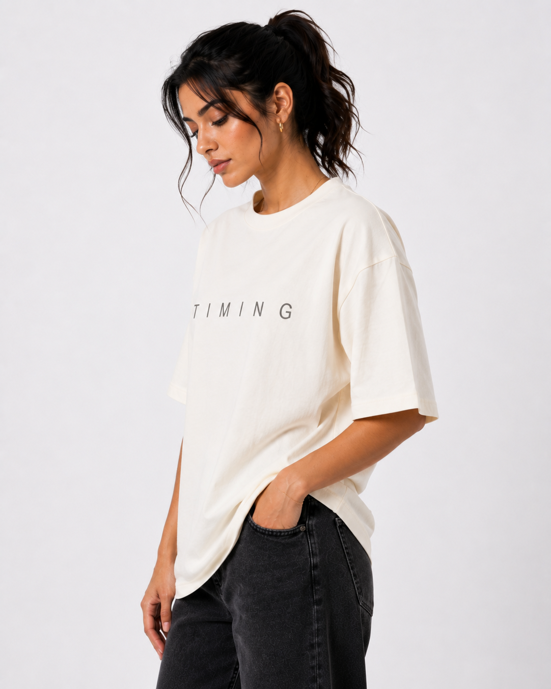 GOD'S TIMING IS PERFECT — Unisex Oversized T-Shirt