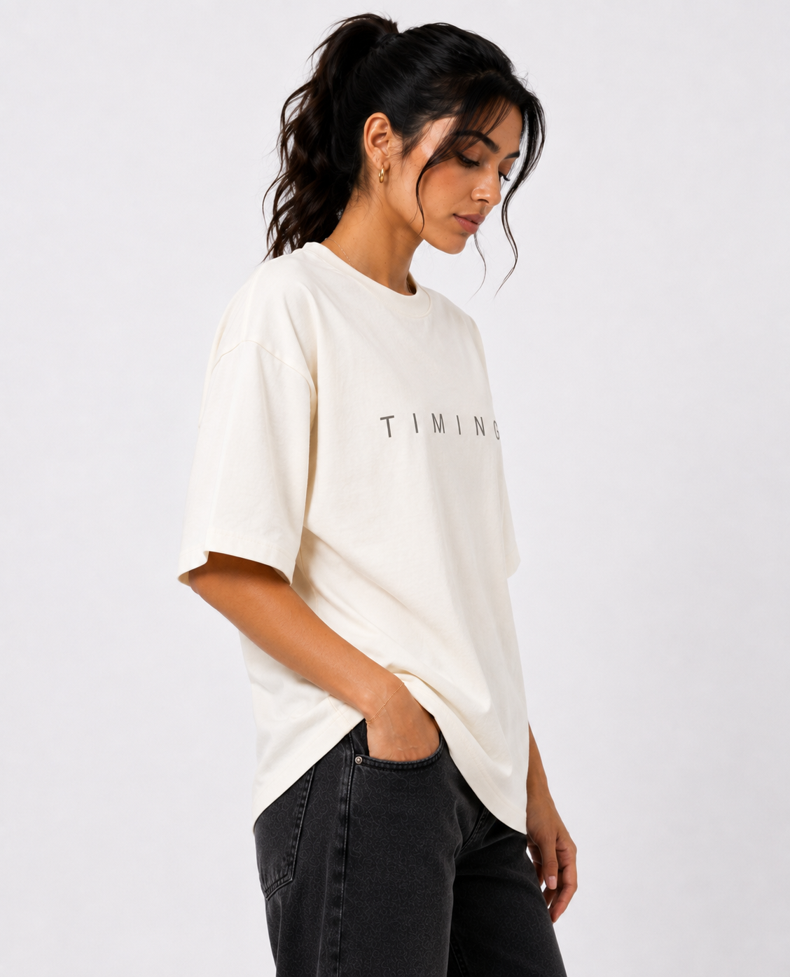 GOD'S TIMING IS PERFECT — Unisex Oversized T-Shirt