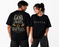 GOD FIGHTS MY BATTLES — Unisex Oversized T-Shirt